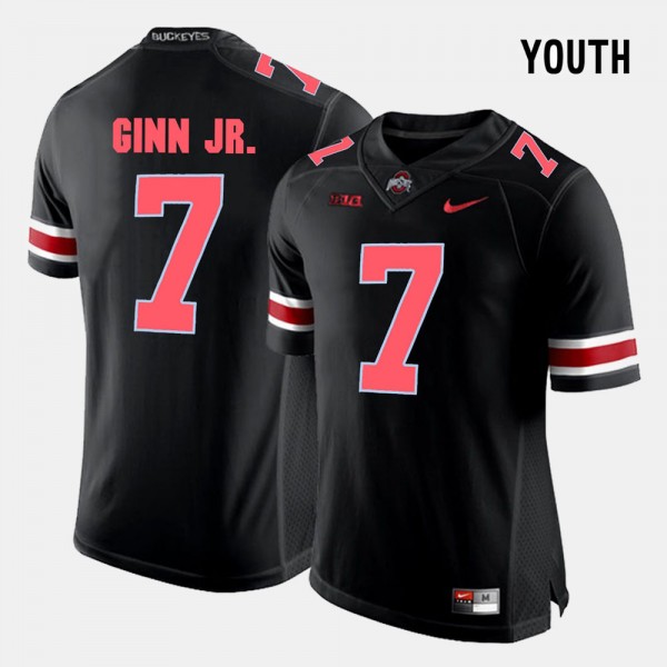 Ohio State Buckeyes Ted Ginn Jr. Youth #7 Black College Football Jersey 2404GQRM3